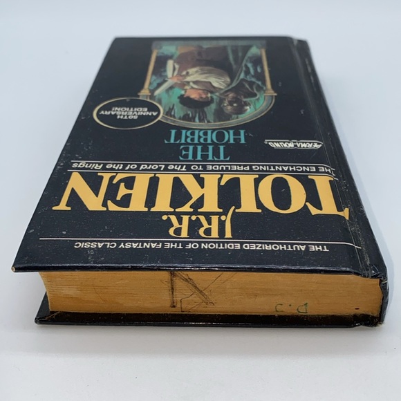 The Hobbit J.R.R. Tolkien 50th Anniversary Edition Hardcover Book 1989 Vintage - Picture 10 of 15